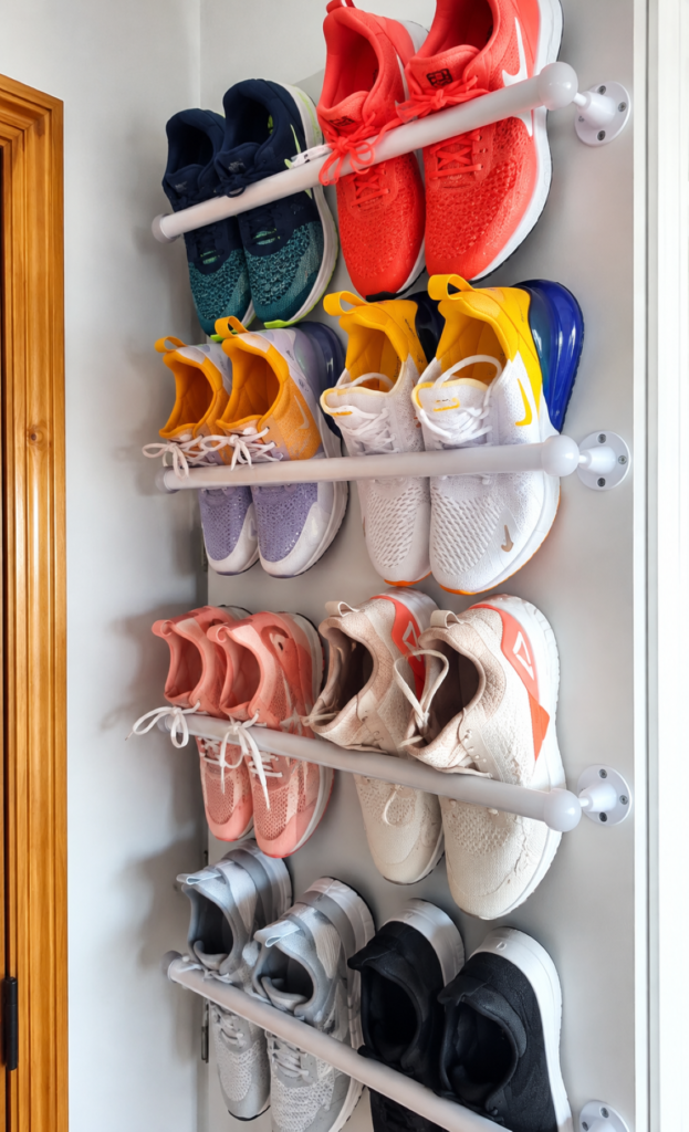 Colourful Over-Door Sneaker Rack