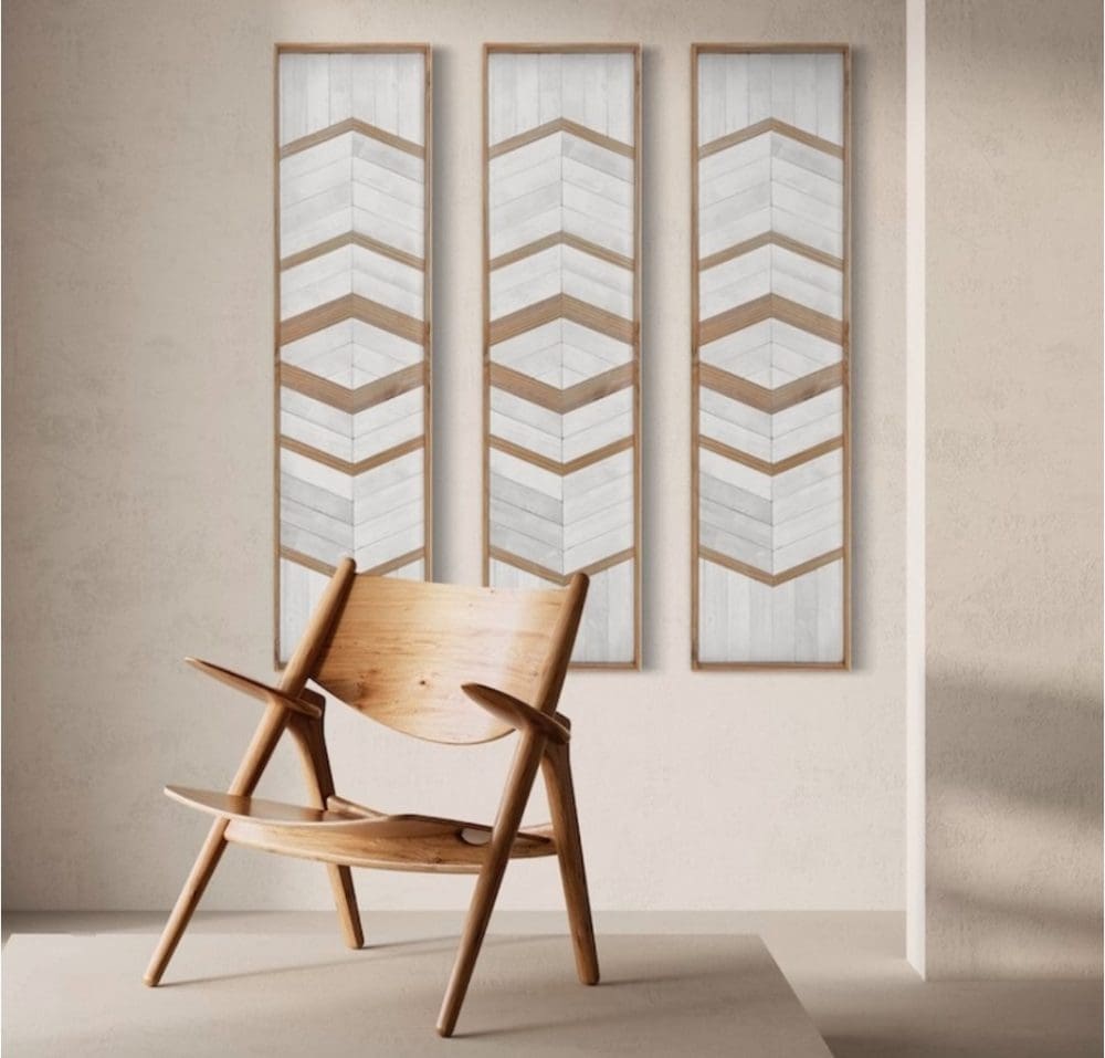 Trio of wall art panels