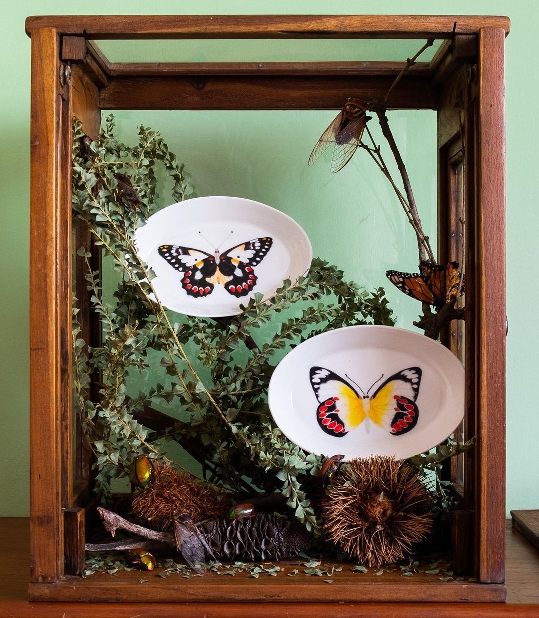 Butterfly platters by Casa Adams Fine Wares