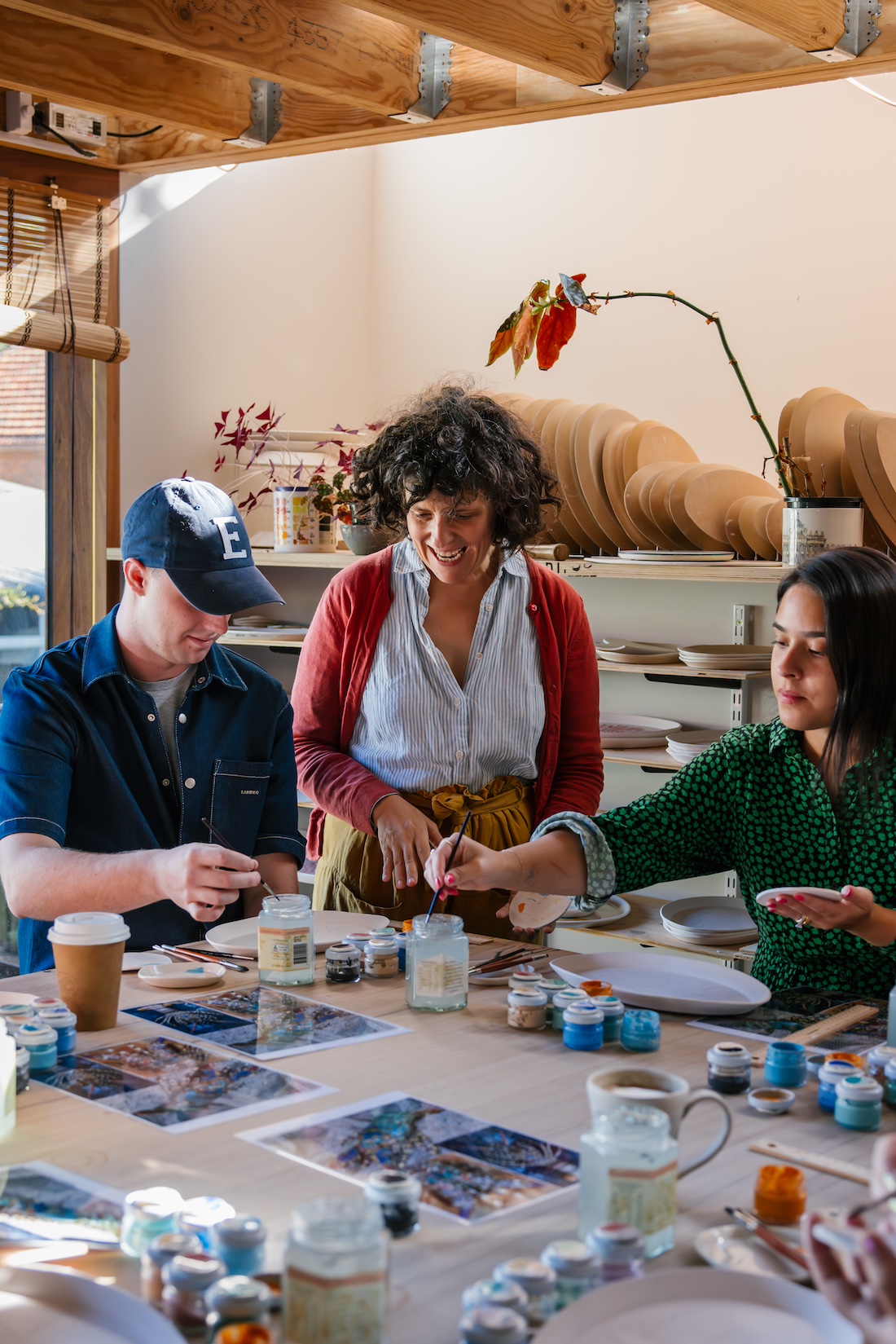 Araceli Adams from Casa Adams Fine Wares hosting ceramics workshop