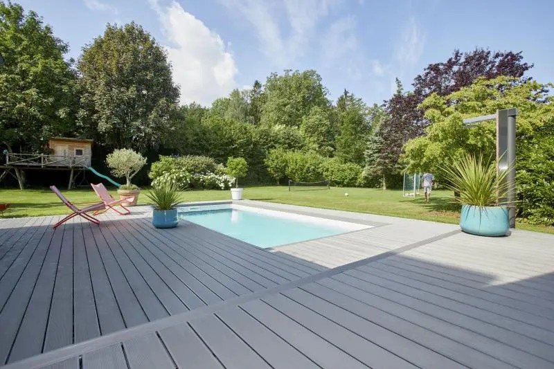 Compotech decking around pool