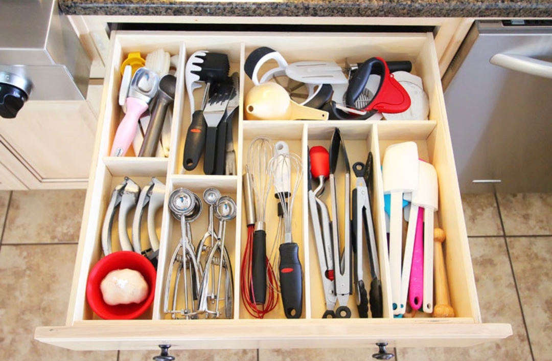 Bamboo drawer organiser from Kevin and Amanda