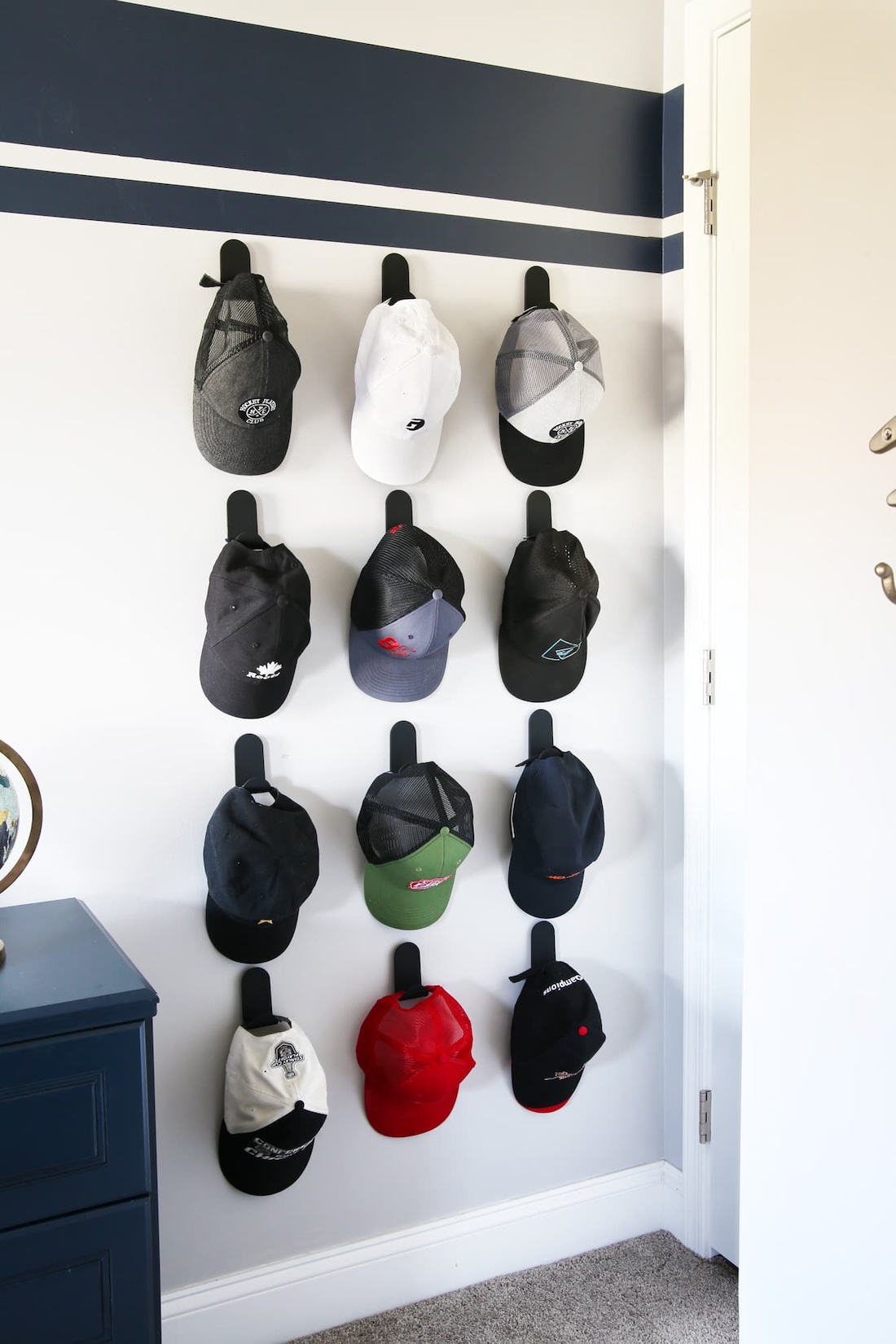 Finished hat wall