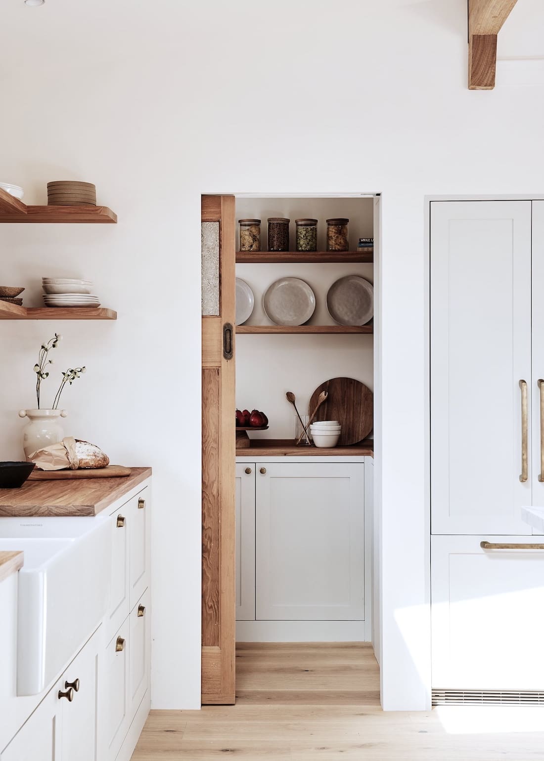 Kitchen with timber accents at Rocklee House