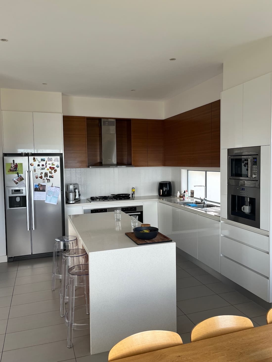 Typical 2000s kitchen before the makeover in this Mount Martha home renovation