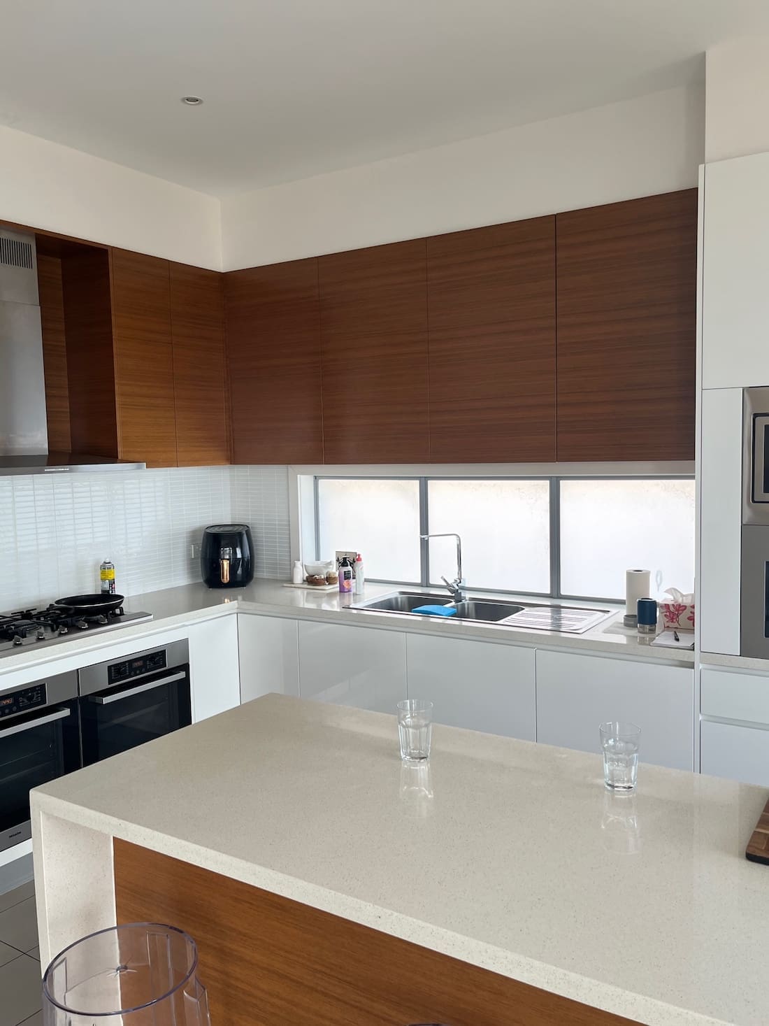 Typical 2000s kitchen before the makeover in this Mount Martha home renovation