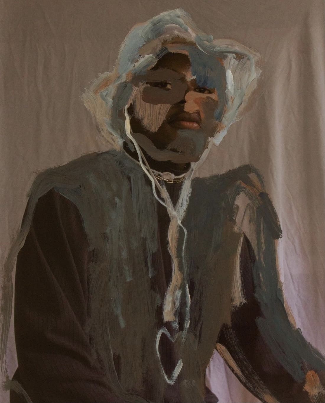 Abstract face artwork by Musonga Mbogo
