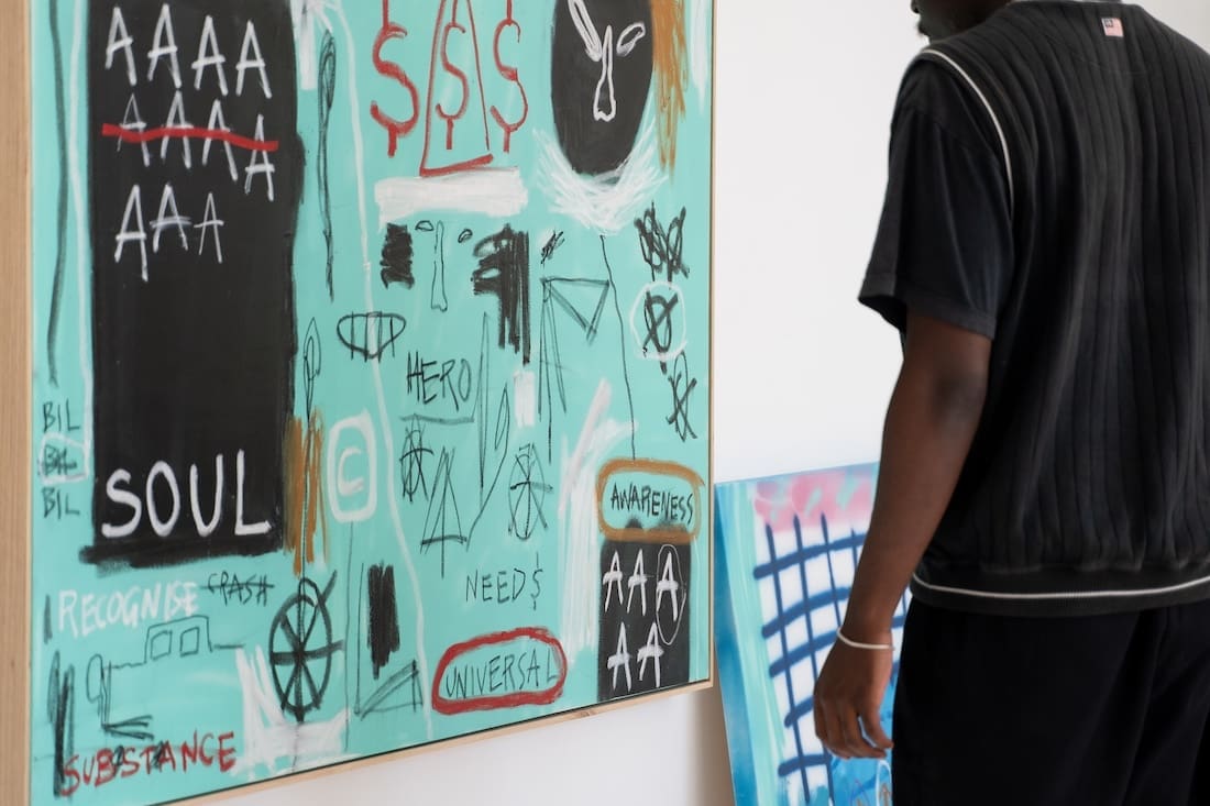 Aqua neo-expressionism art by Musonga Mbogo