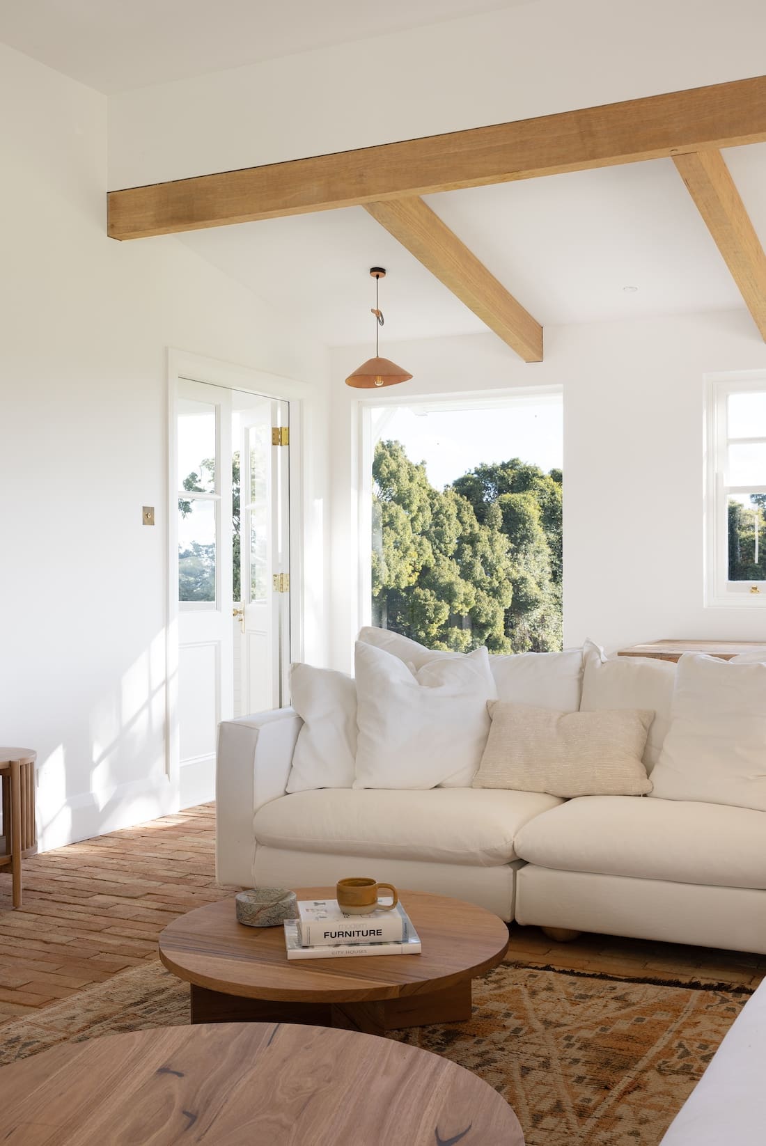 Living room showing view outside at Rocklee House