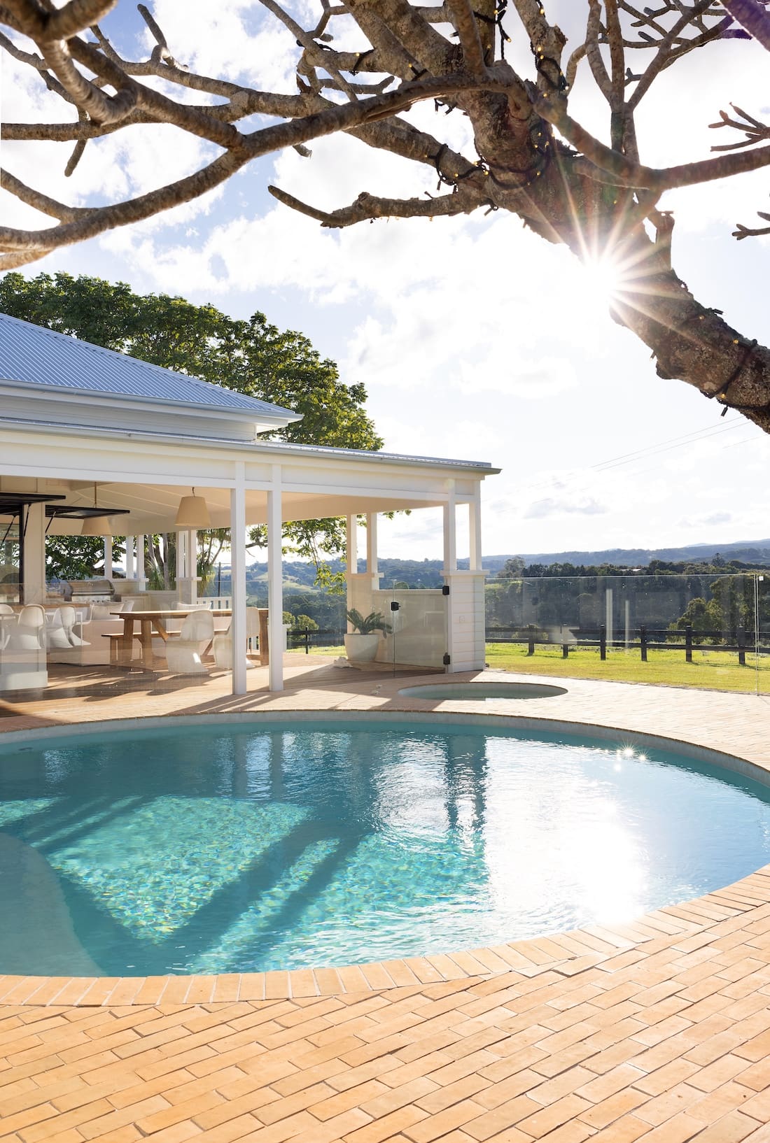 Pool and view at Rocklee House