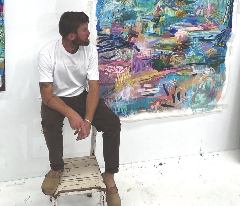 Jonathan in his studio