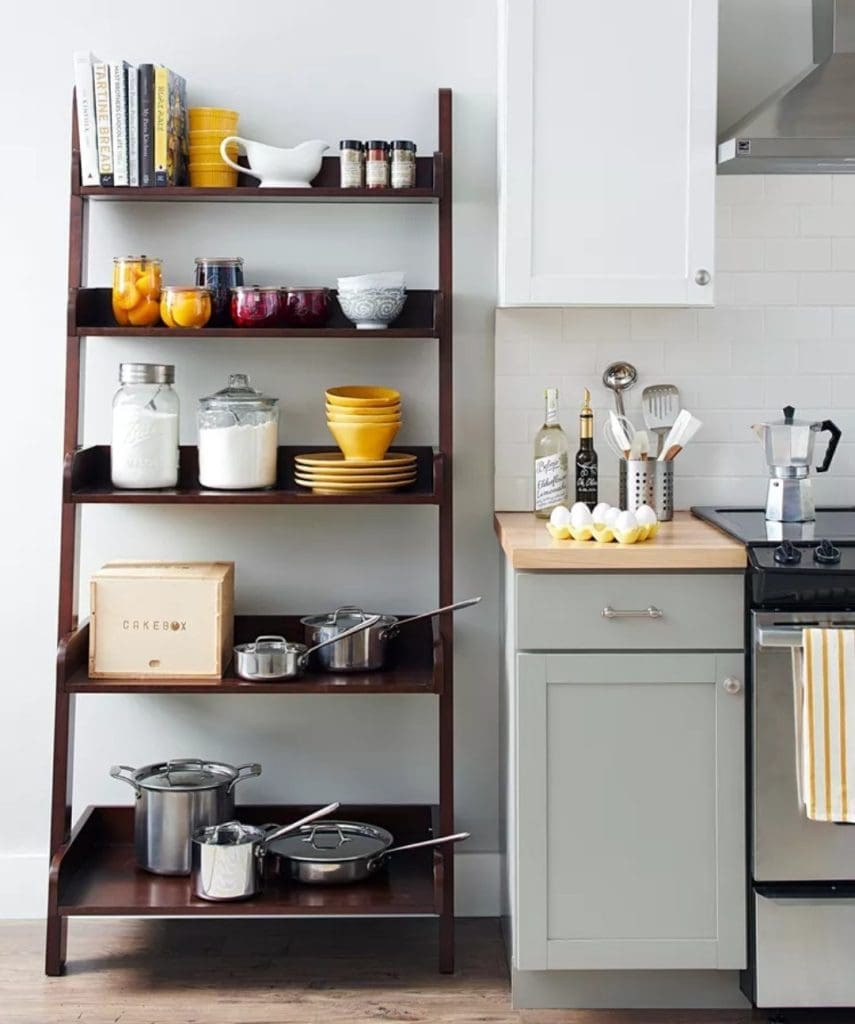 Extra shelving for kitchen storage solutions