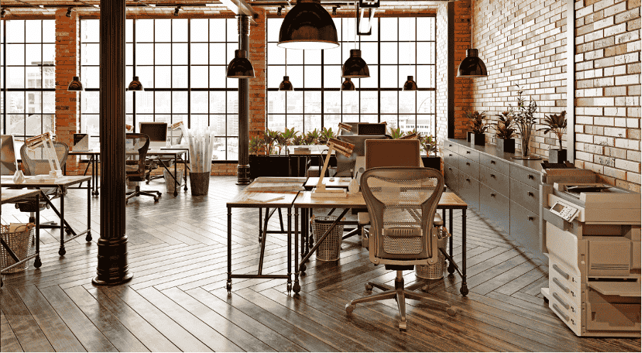 Industrial raw aesthetic interior design trends