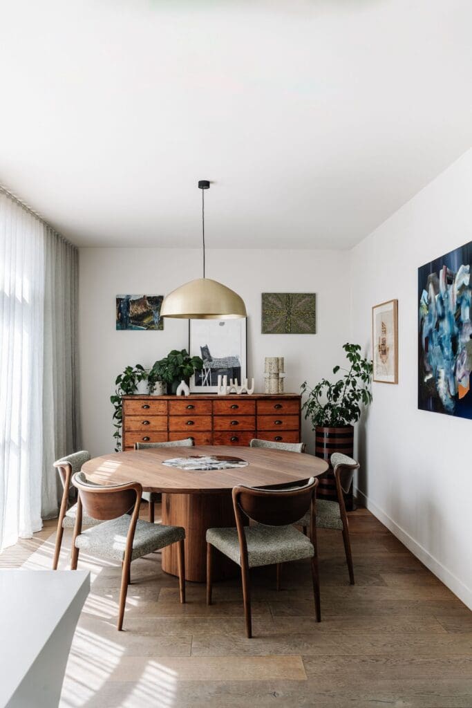 Dining room details at Chatterbox House