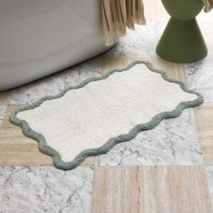 Wavy bath mat