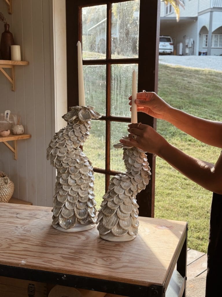 Candle holders from Clayhead Ceramics