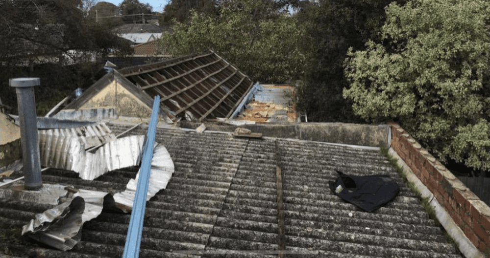 Roof needing replacing