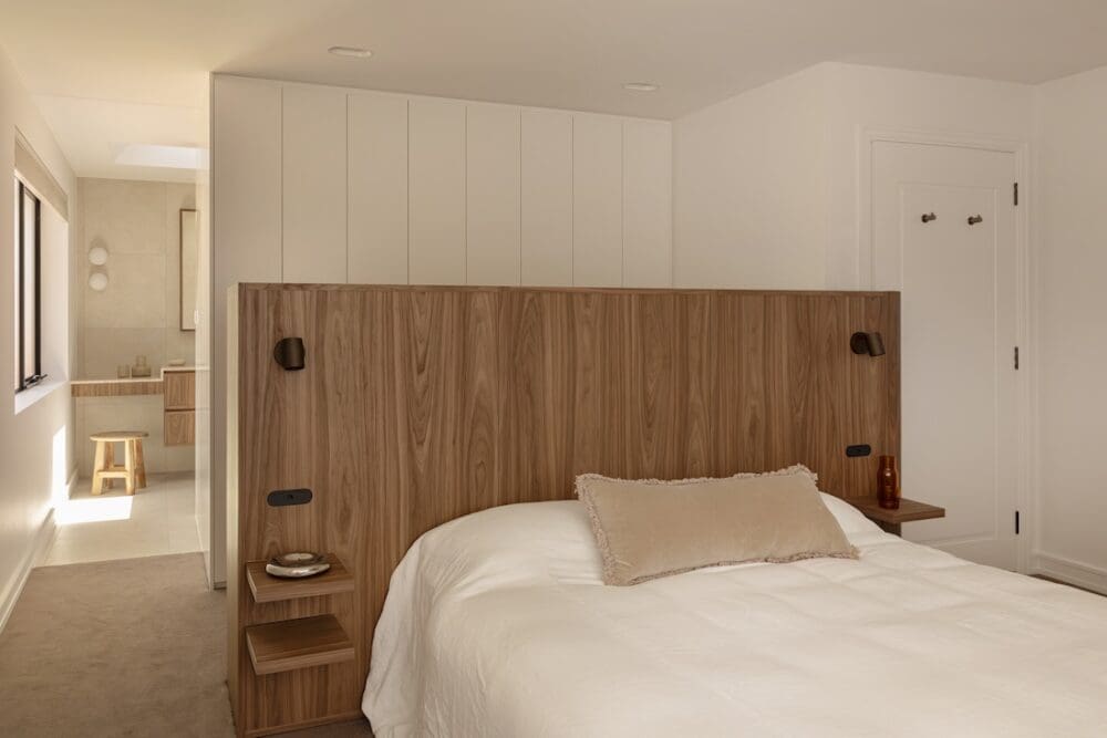 Master bedroom through to ensuite in Deakin Home