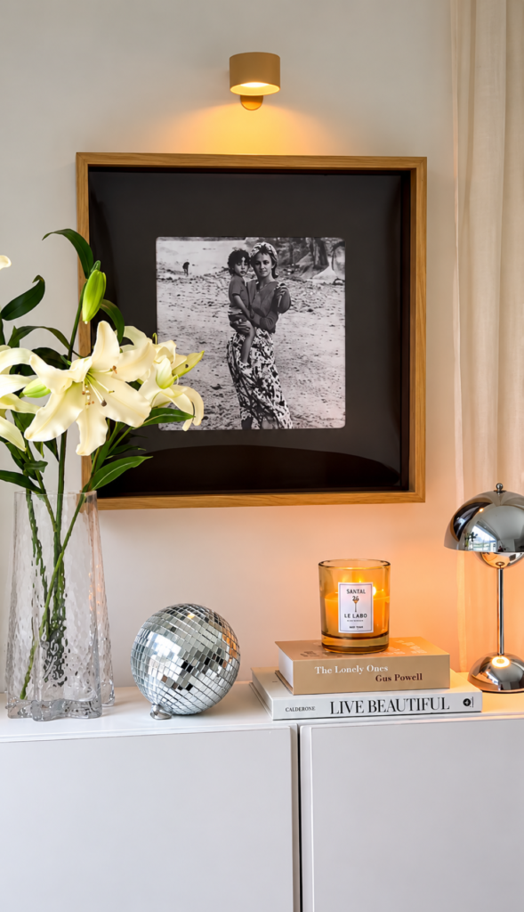 Warm Scandinavian Console Vignette