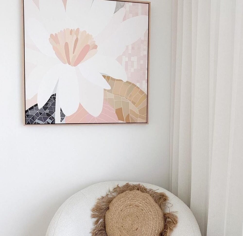 Haven Prints artwork white floral art