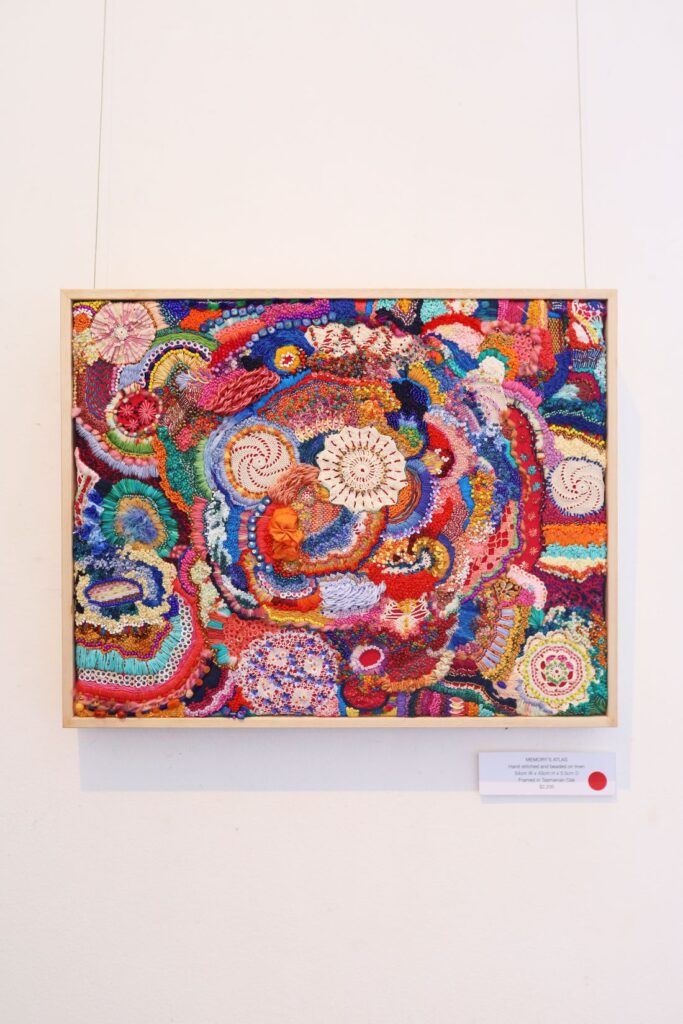 Memory's Atlas – Embroidered Artwork by Elizabeth Sullivan