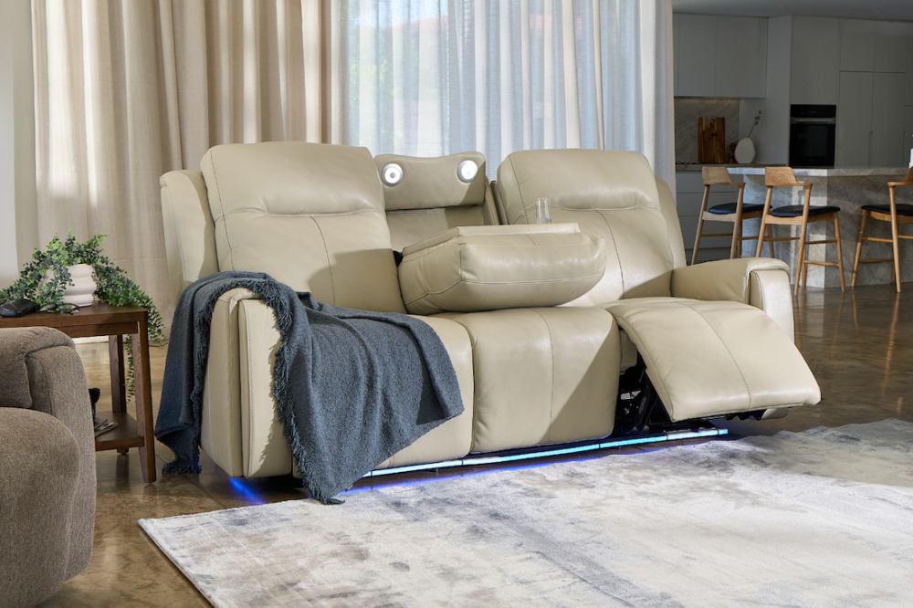 United 3 Seater All-In Power Reclining Sofa in Leather_Home Theatre Sofa
