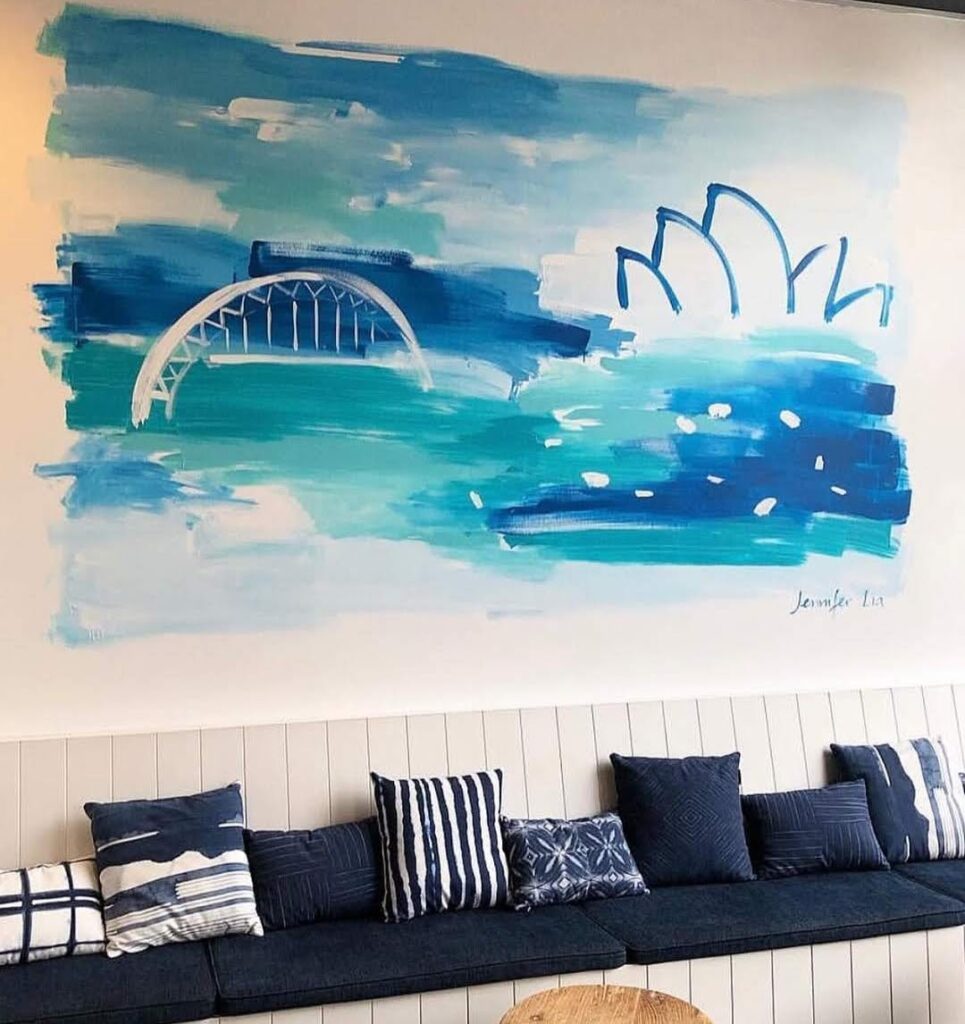 Mural artwork by Jennifer Lia