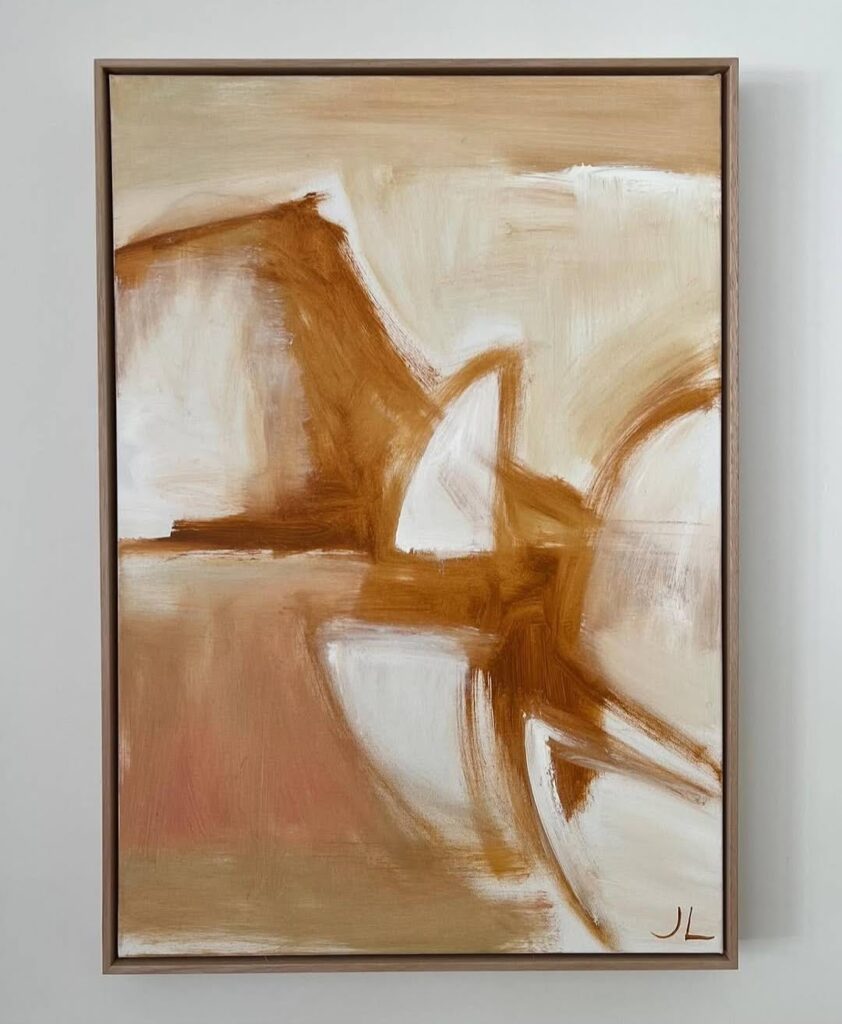 Neutral artwork by painter Jennifer Lia