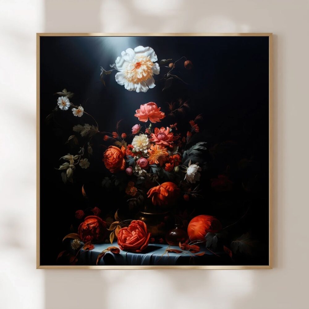 Alicia Bourley dark and moody floral art