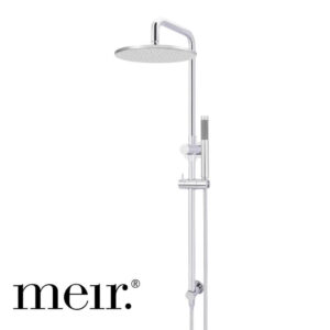 Round Shower Rail Set – 300mm Rain Shower Head – Single Function Hand Shower – Chrome