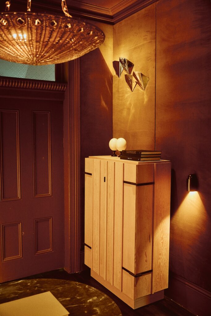 Velvet walls inside Dunlin showroom